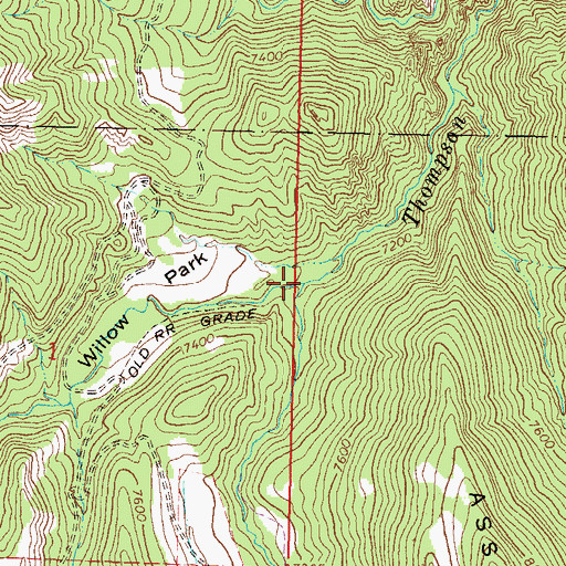 Topographic Map of South Thompson Creek, CO