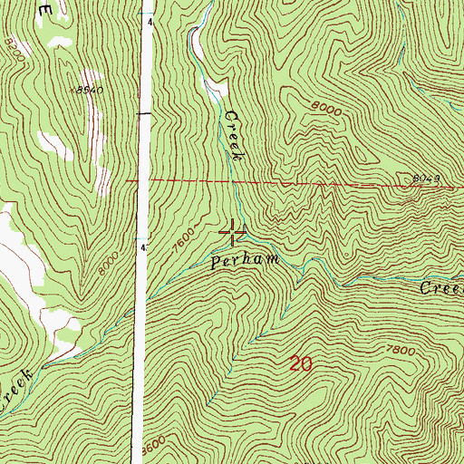 Topographic Map of Assignation Creek, CO