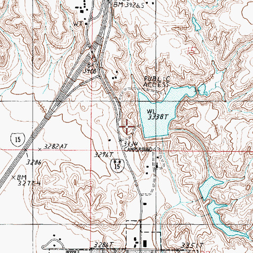 Topographic Map of Shel-oole Park, MT