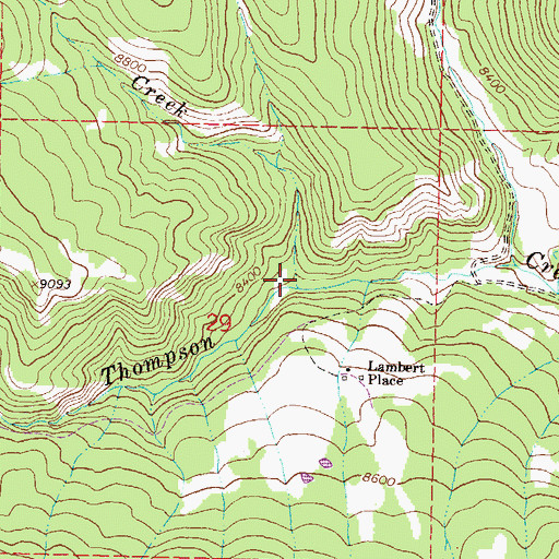 Topographic Map of Calf Creek, CO