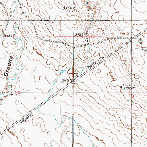 Topographic Map of Berthelote School (historical), MT