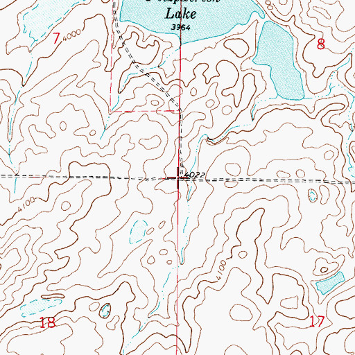 Topographic Map of Demers Post Office (historical), MT