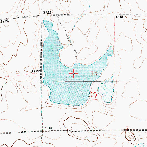 Topographic Map of Clear Lake, MT