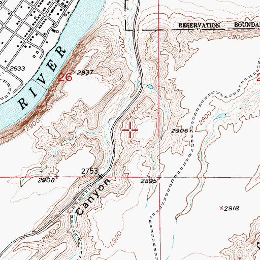 Topographic Map of Lewis and Clark State Memorial, MT