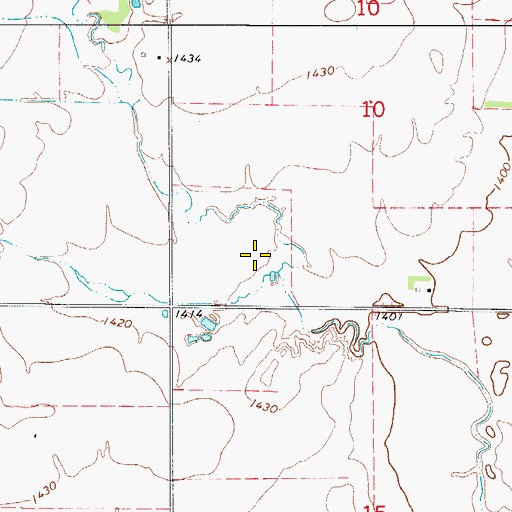 Topographic Map of Oknoname 065002 Dam, OK