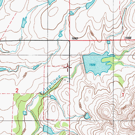 Topographic Map of Otter Creek Site 4 Reservoir, OK