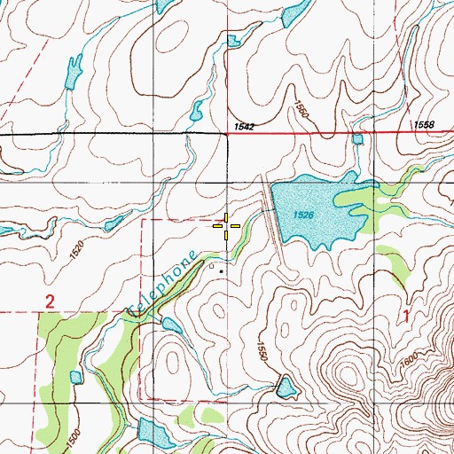 Topographic Map of Otter Creek Site 4 Reservoir, OK