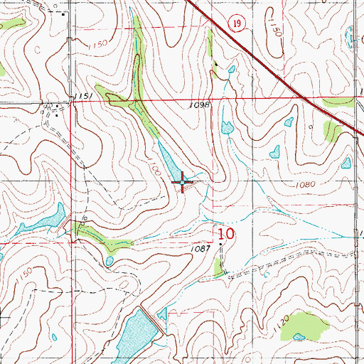 Topographic Map of Roaring Creek Site S-6 Reservoir, OK