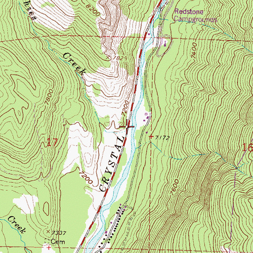 Topographic Map of Vorhies Creek, CO