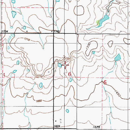 Topographic Map of Oknoname 075002 Reservoir, OK