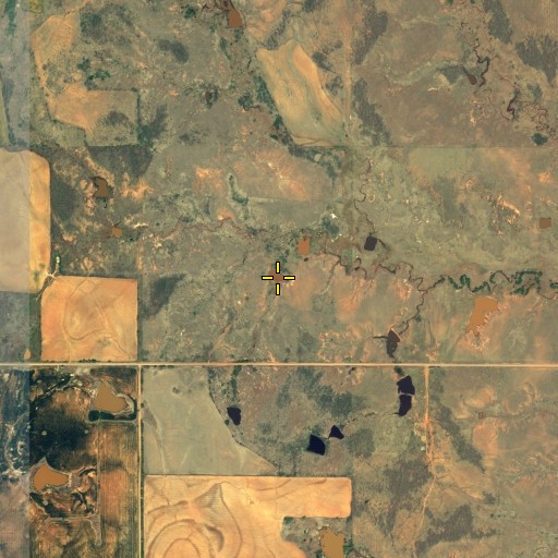 Aerial/Satellite Image of Oknoname 075012 Reservoir, OK