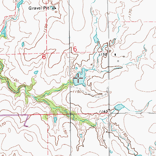 Topographic Map of Oknoname 07311 Reservoir, OK