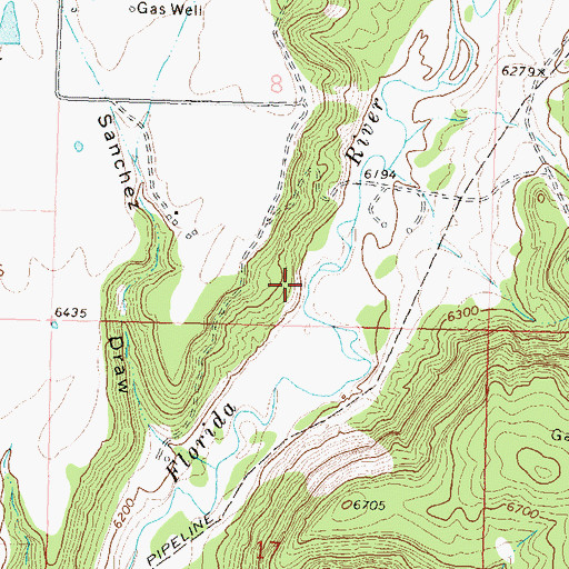 Topographic Map of Lambert Reservoir, CO