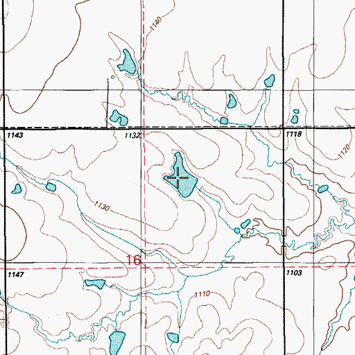Topographic Map of Oknoname 031050 Reservoir, OK