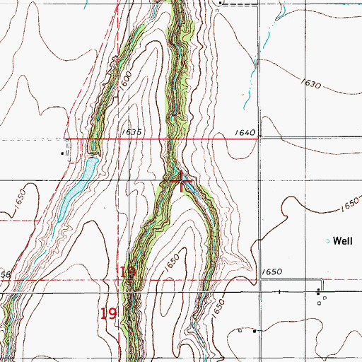 Topographic Map of Oknoname 015015 Reservoir, OK