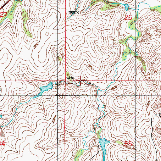 Topographic Map of Fitzgerald-Soldier Site 1 Dam, OK