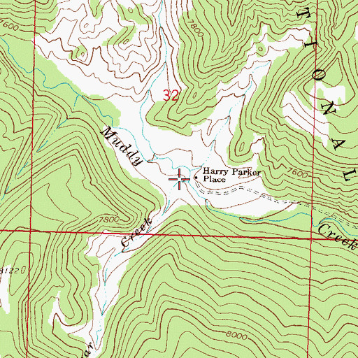 Topographic Map of Bear Creek, CO