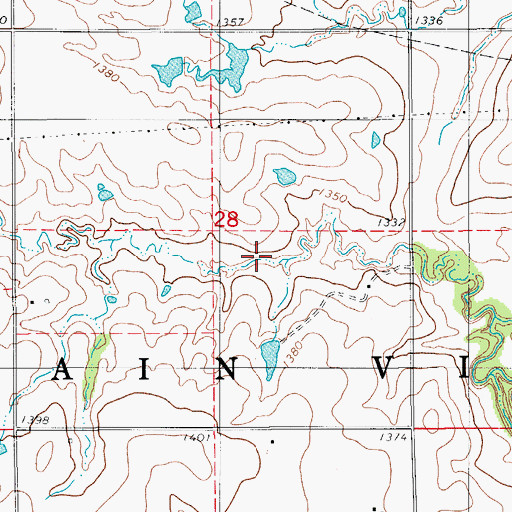 Topographic Map of Saddle Mountain Site 8 Dam, OK