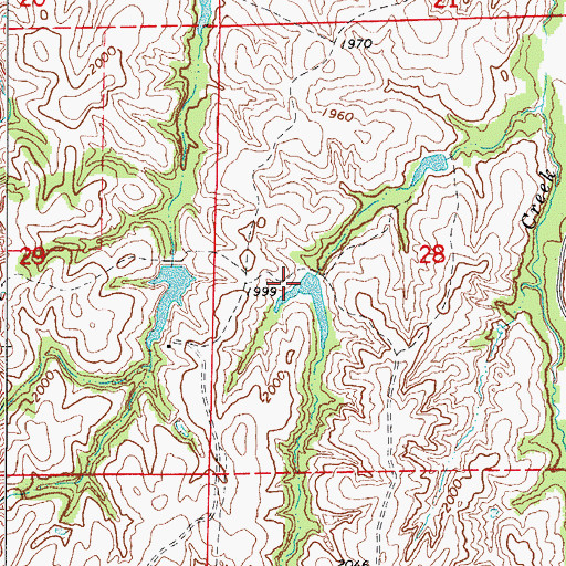 Topographic Map of Oknoname 05923 Dam, OK