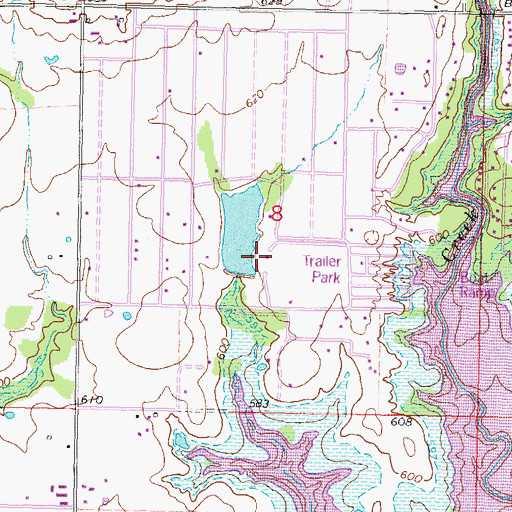 Topographic Map of Terra Lakes Lake, OK