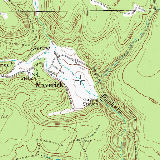 Topographic Map of Bluff Cienega Creek, AZ