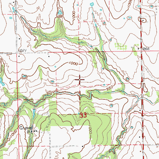 Topographic Map of Wildhorse Creek Site 229 Reservoir, OK