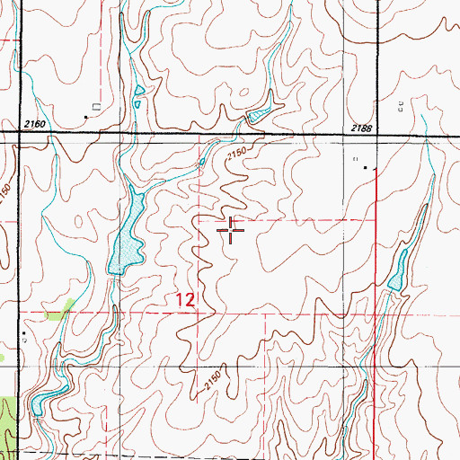 Topographic Map of Oknoname 129010 Reservoir, OK