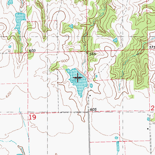 Topographic Map of McGee Lake Number 2, OK