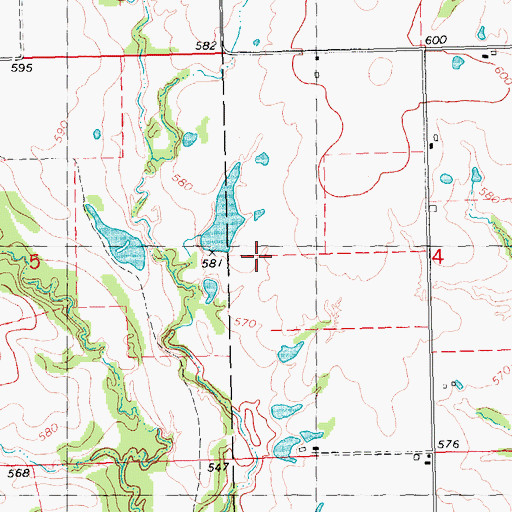 Topographic Map of Conditt Lake Dam, OK