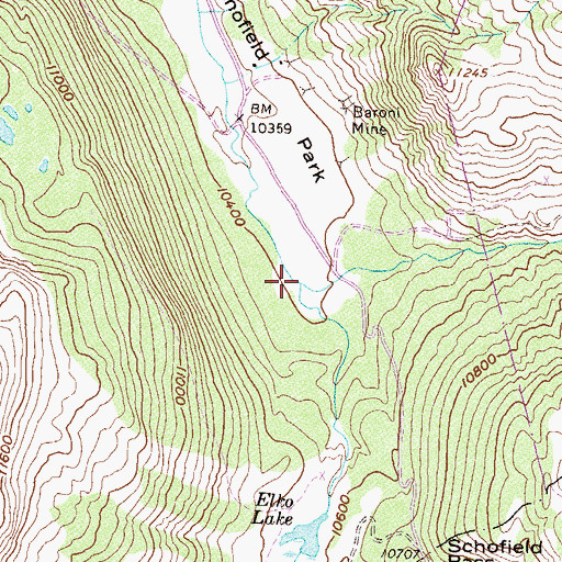 Topographic Map of East Fork South Fork Crystal River, CO