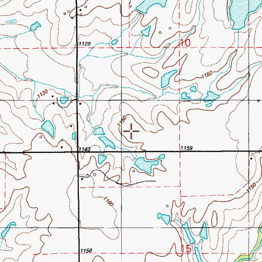 Topographic Map of Oknoname 137001 Dam, OK