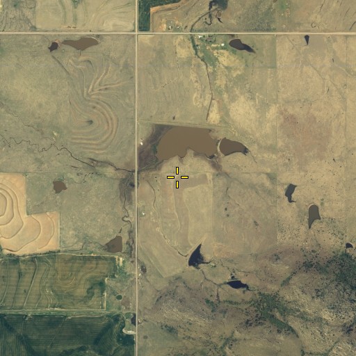 Aerial/Satellite Image of Rainy Mountain Creek Site 15-B Reservoir, OK