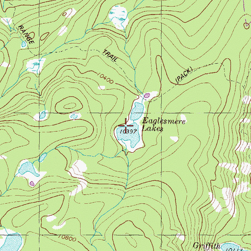 Topographic Map of Eaglesmere Lakes, CO