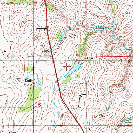 Topographic Map of Sandstone Creek Site 114 Dam, OK