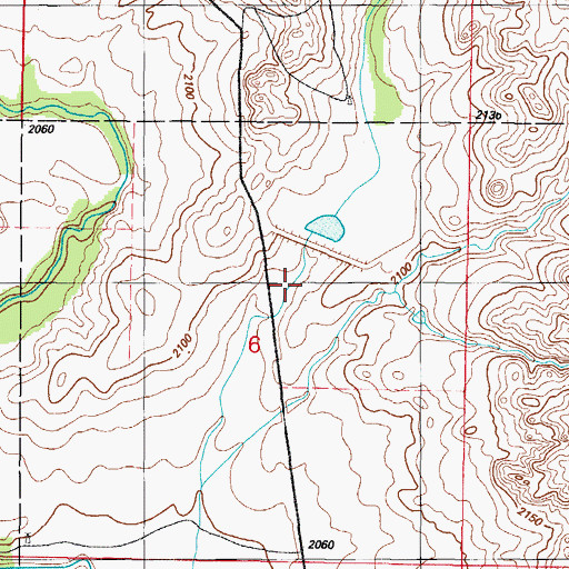 Topographic Map of Upper Washita Site 44 Reservoir, OK
