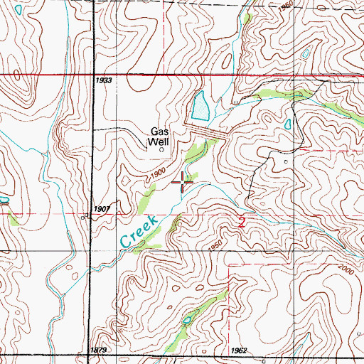 Topographic Map of Quartermaster Site 1 Dam, OK