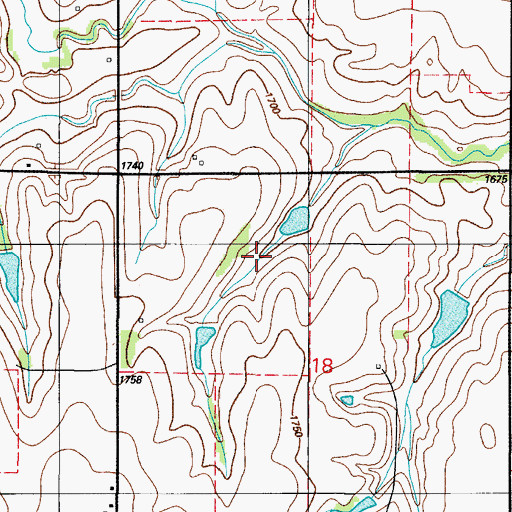 Topographic Map of Upper Elk Creek Site 33 Dam, OK