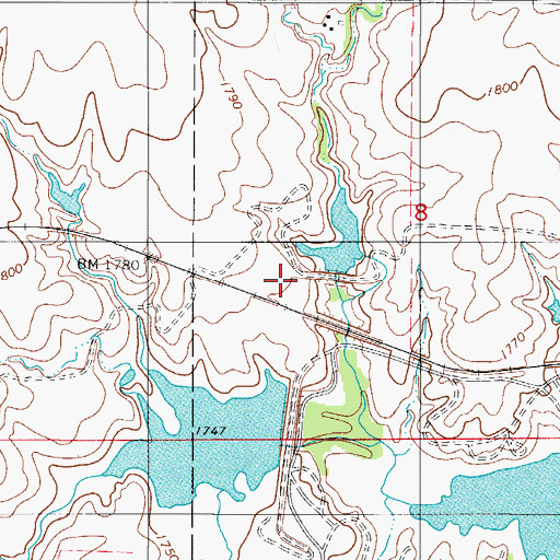 Topographic Map of Turkey Creek Site 5 Dam, OK