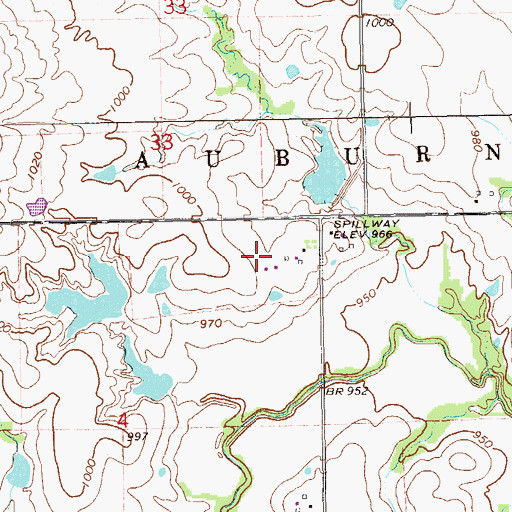 Topographic Map of Longbranch Site 5a Dam, OK