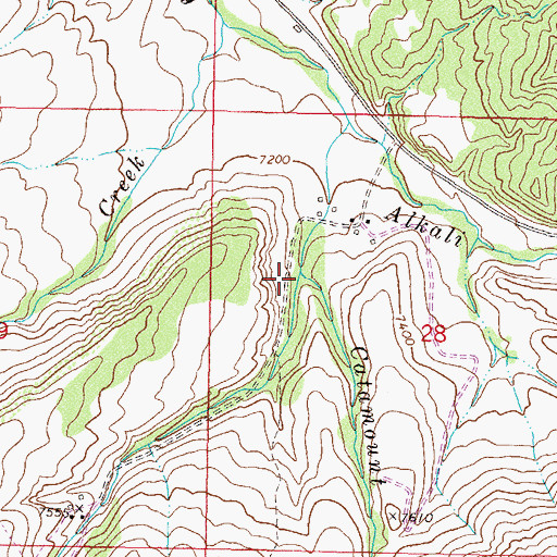 Topographic Map of Catamount Creek, CO