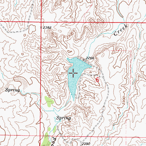 Topographic Map of Barby Sargent Number 3 Reservoir, OK