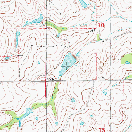 Topographic Map of Roaring Creek Site S-2 Dam, OK