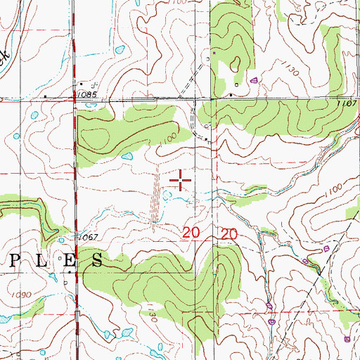 Topographic Map of Winter Creek Site 9 Reservoir, OK