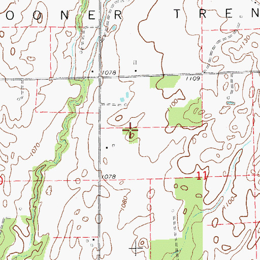 Topographic Map of Winter Creek Site 14 Reservoir, OK