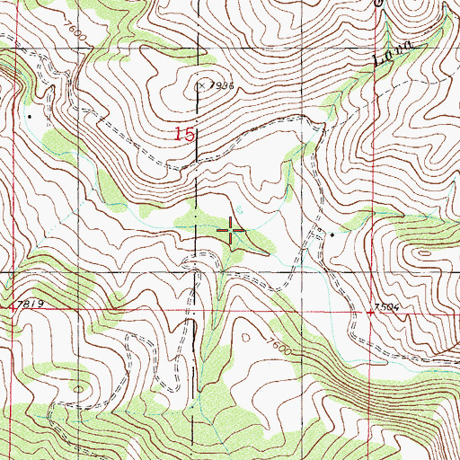 Topographic Map of Lava Creek, CO
