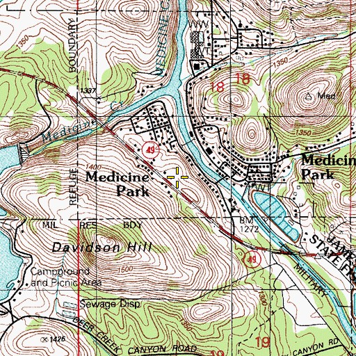Topographic Map of Lawtonka Dam, OK
