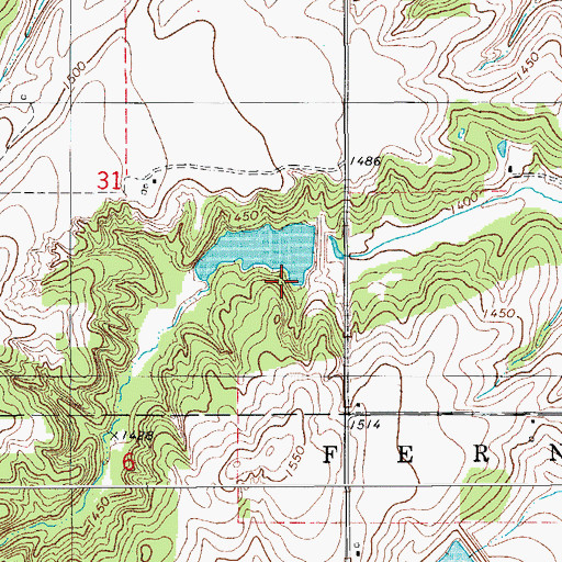 Topographic Map of Sugar Creek Site 11 Dam, OK