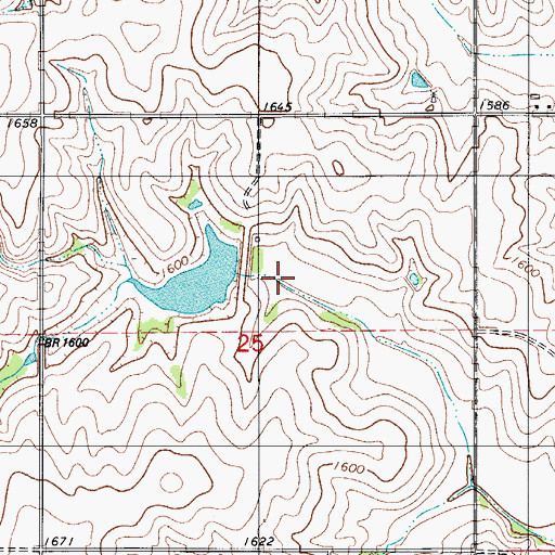 Topographic Map of Barnitz Creek Site 61 Reservoir, OK