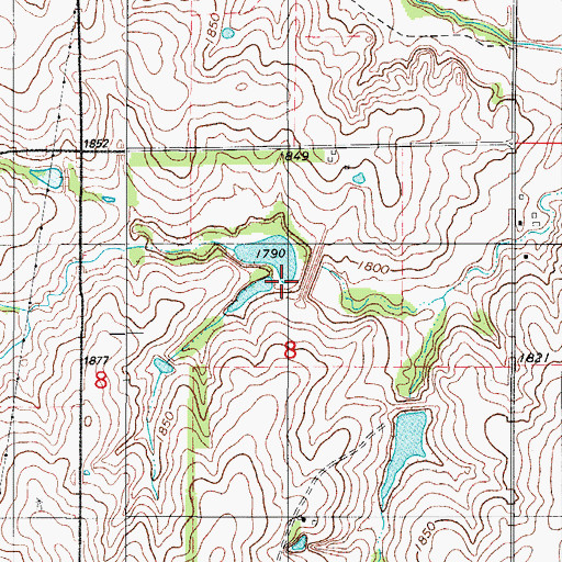 Topographic Map of Barnitz Creek Site 35 Dam, OK
