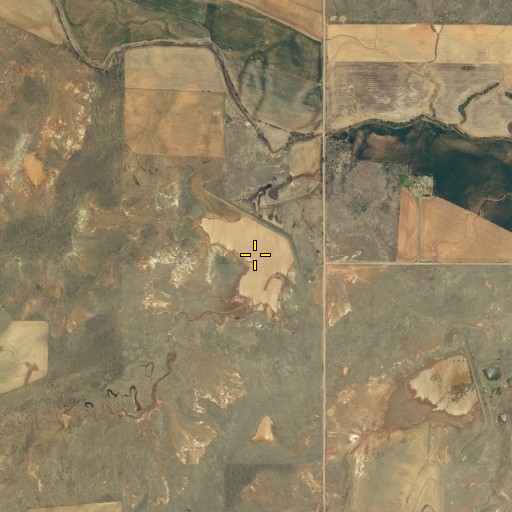 Aerial/Satellite Image of Rainy Mountain Creek Site 21 Reservoir, OK